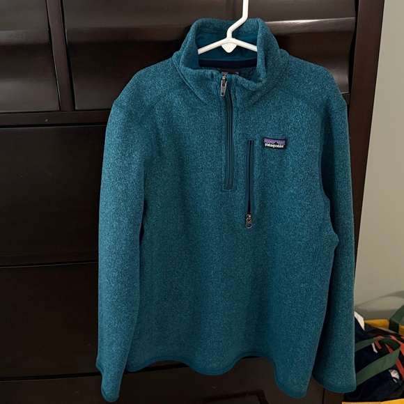 Patagonia Worn Wear Boys' Better Sweater 1/4-Zip size medium 10 - Picture 2 of 3